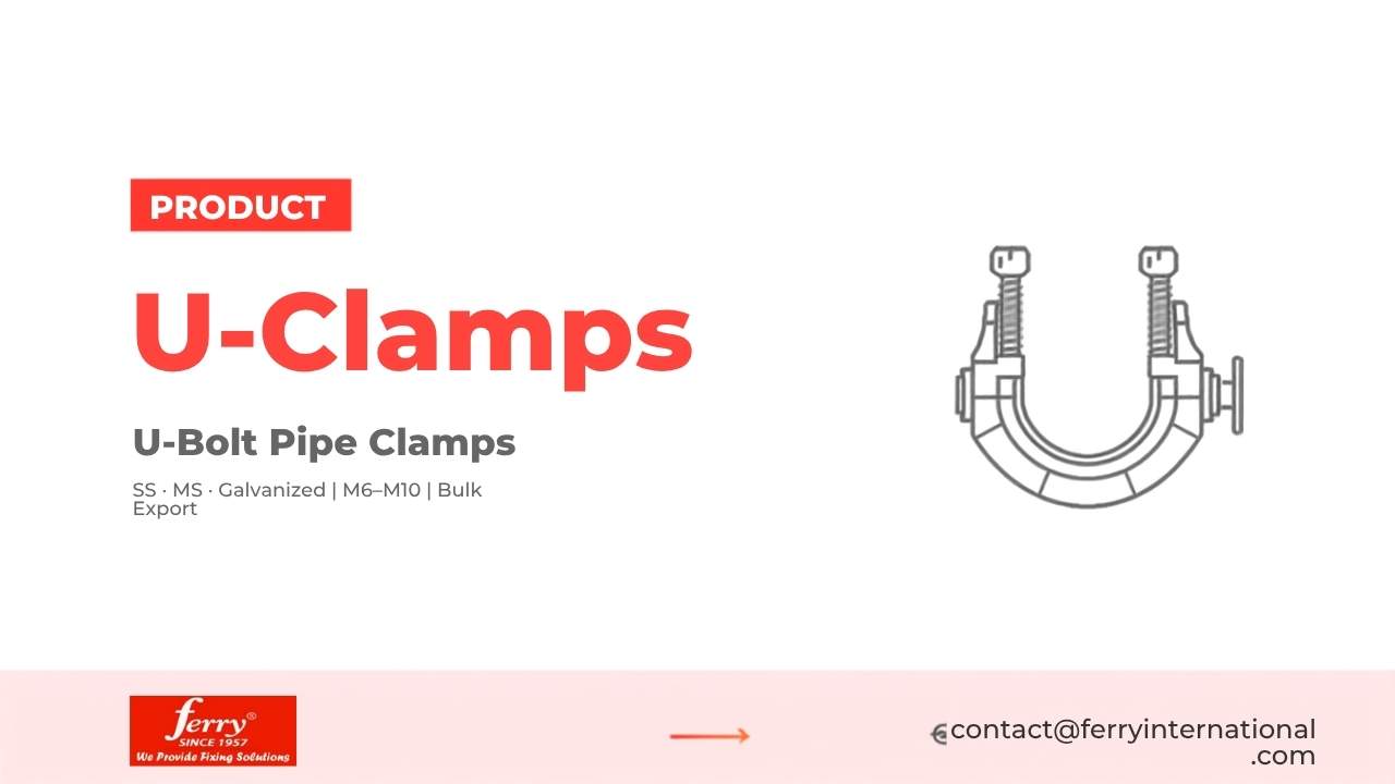 U-Clamp Manufacturer & Exporter | Bulk Supply, ISO Certified
